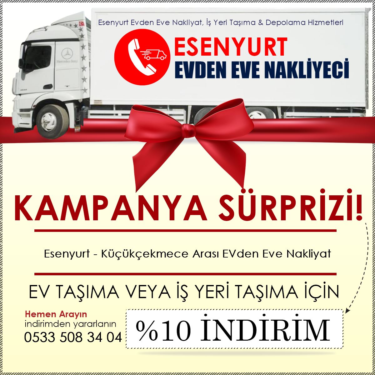 Esenyurt - Küçükçekmece Arası EVden Eve Nakliyat